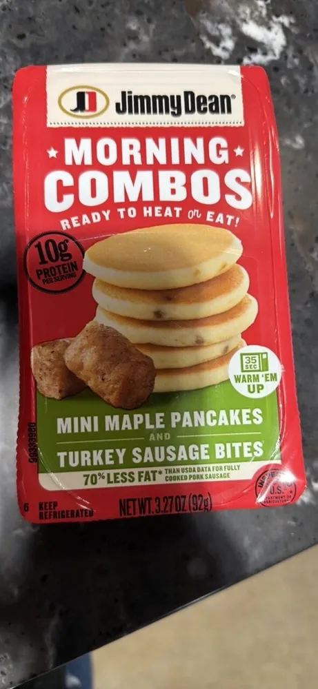 MINI MAPLE PANCAKES AND TURKEY SAUSAGE BITES