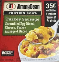 Turkey Sausage Scrambled Egg Blend, Cheese, Turkey Sausage & Bacon