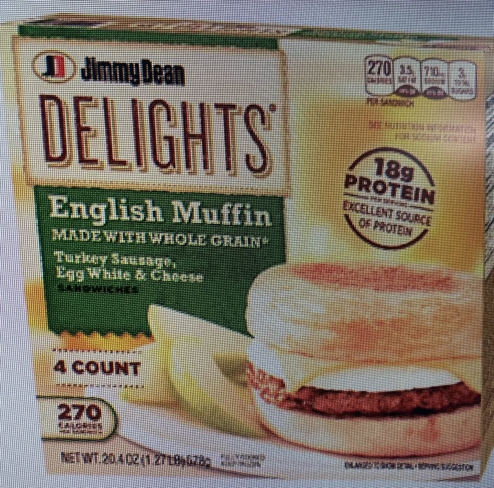 English Muffin Turkey Sausage, Egg White & Cheese Sandwiches
