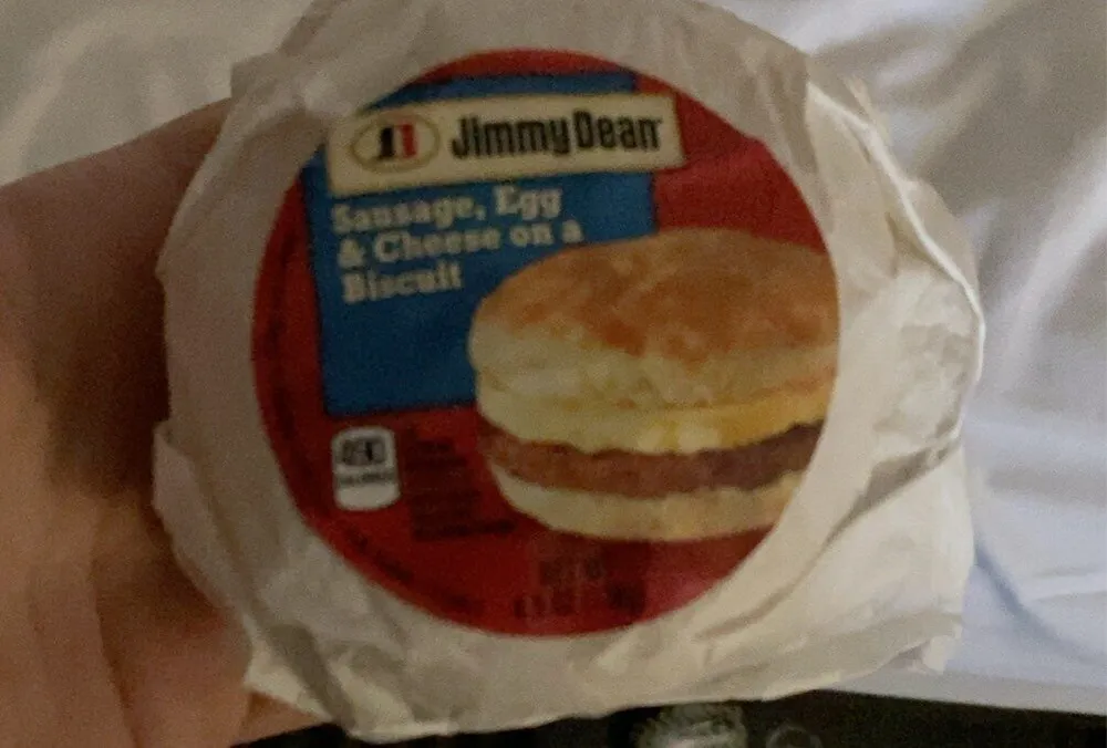 Sausage, Egg & Cheese on a Biscuit