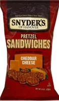 CHEDDAR CHEESE filled PRETZEL SANDWICHES