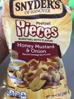 Snyder's of hanover, sourdough hard pretzel pieces, honey mustard & onion, honey mustard & onion