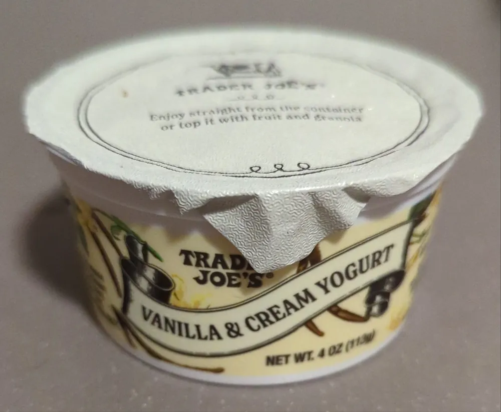 Vanilla & cream yogurt