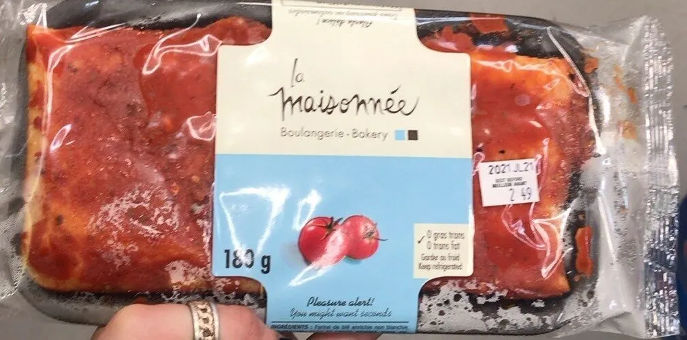 Pizza aux tomates