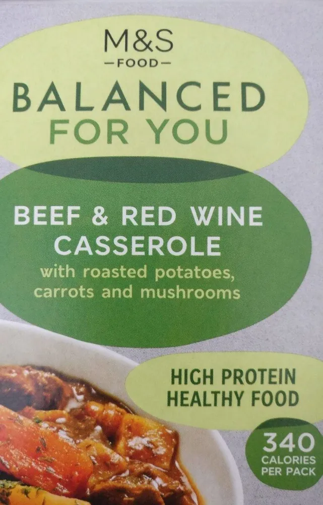 Balanced for you Beef & Red wine casserole