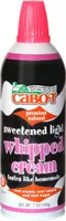 sweetened light whipped cream