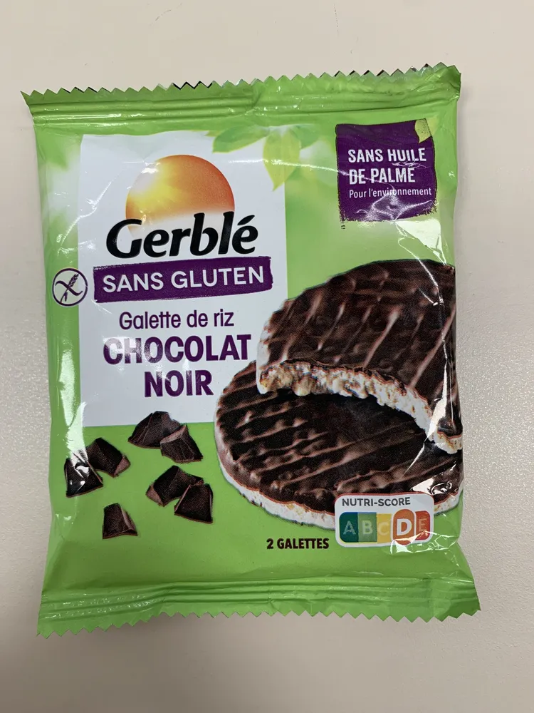 Galette de riz chocolat noir