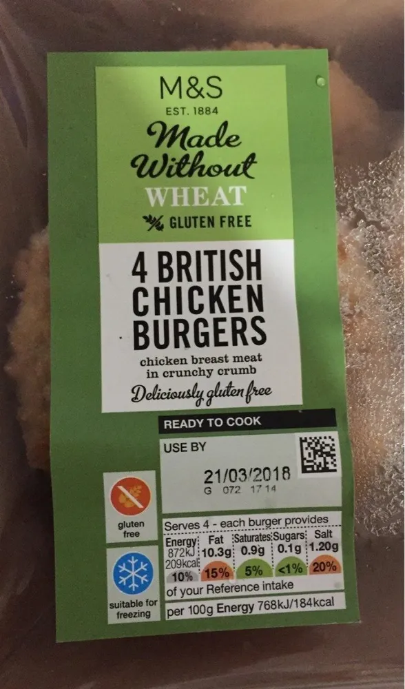 British Chicken Burgers