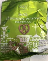 Milk chocolate coated Pretzels
