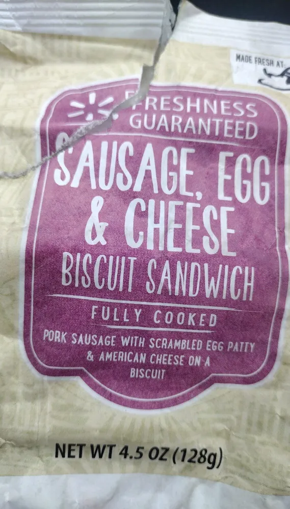 Sausage Egg & Cheese Biscuit Sandwich