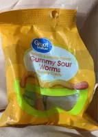 Gummy sour worms