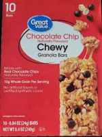 Chocolate Chip Chewy Granola Bars