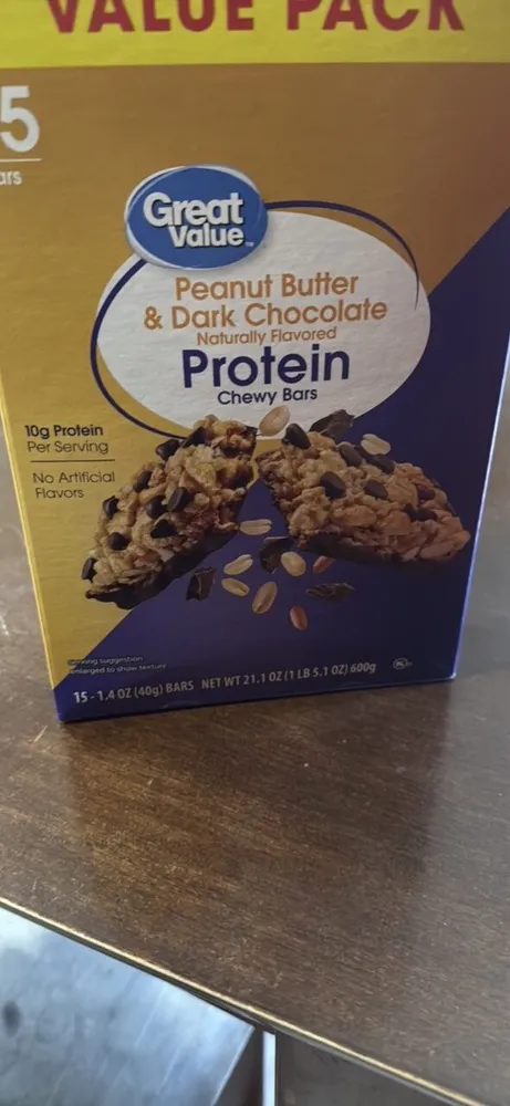 Peanut Butter & Dark Chocolate Protein Chewy Bars