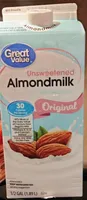 Great value, unsweetened almondmilk, original