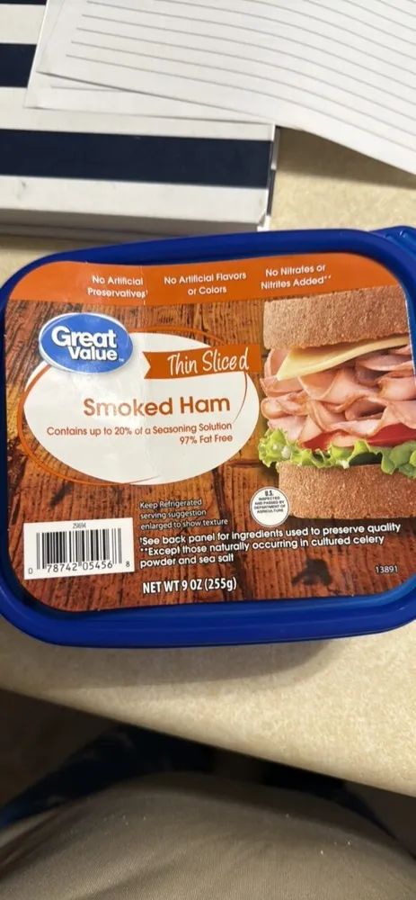 Thin Sliced Smoked Ham