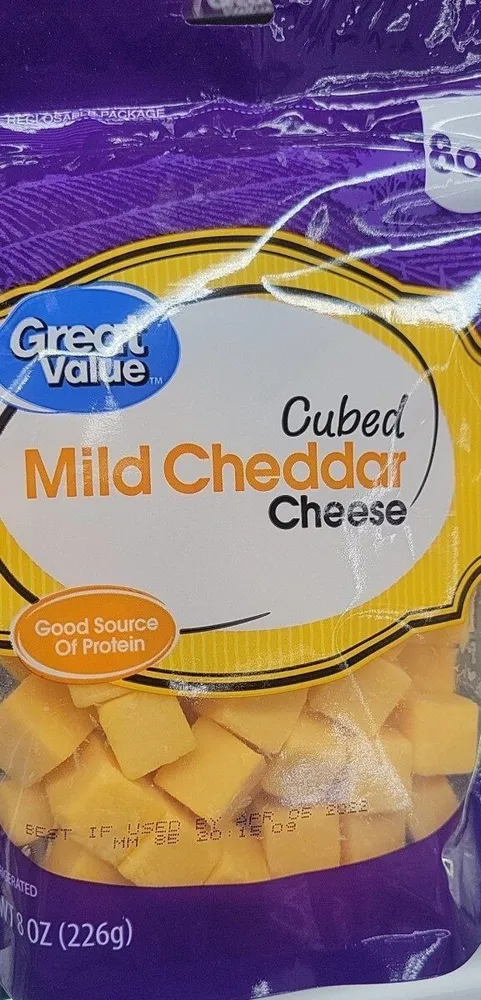Mild Cheddar Cheese Cubed