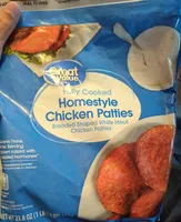 Breaded Chicken Breast Patties with Rib Meat