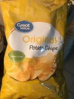 Great value, potato chips, original