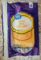 Sliced Mild Cheddar Deli Style Mild Cheddar Cheese