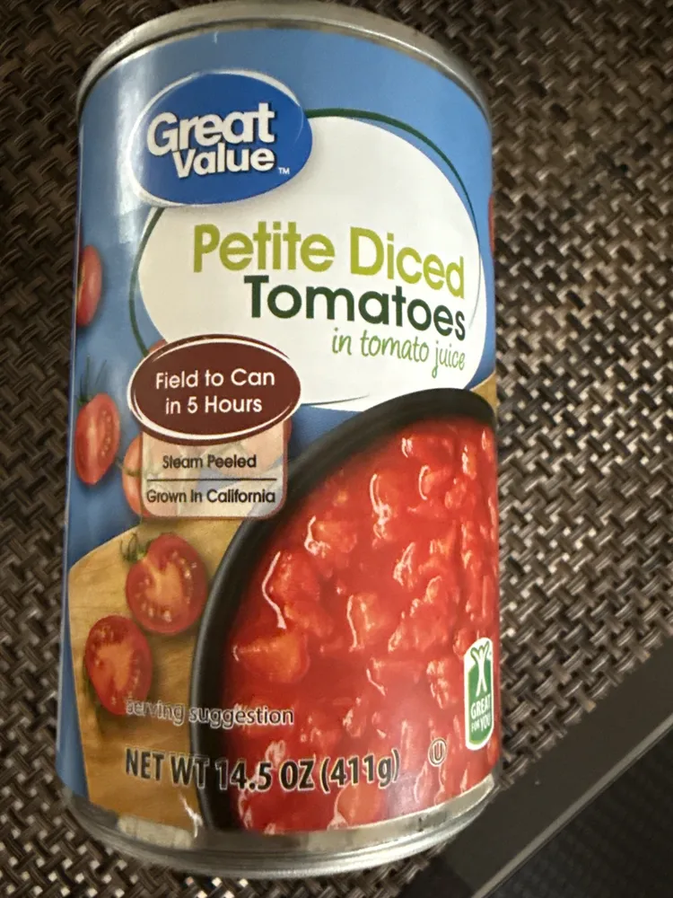 Petite Diced Tomatoes in tomato juice