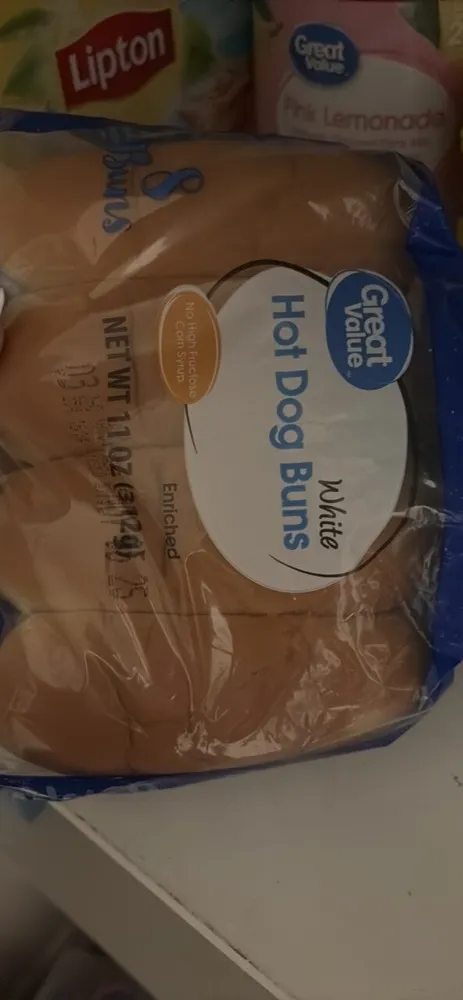 White Hot Dog Buns