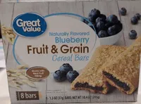 Blueberry Flavored Fruit & Grain Cereal Bars