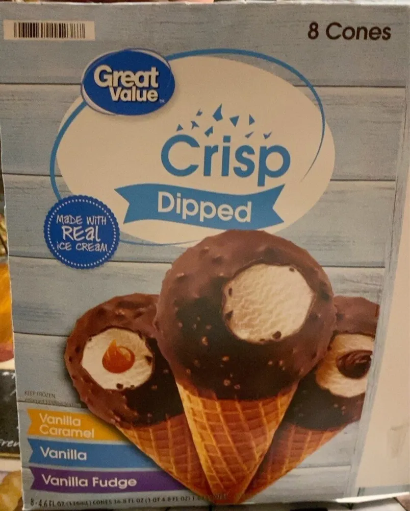 Crisp Dipped Vanilla Caramel, Vanilla, Vanilla Fudge