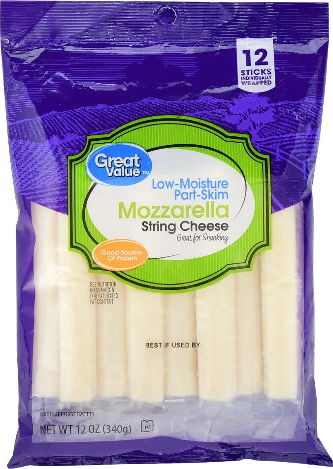 String Cheese Low Moisture Part-Skim Mozzarella Cheese