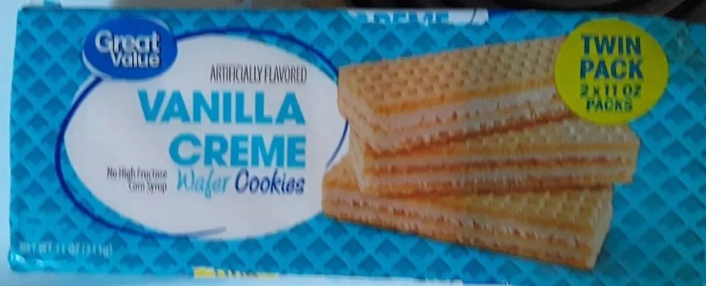 Vanilla Creme Wafer Cookies