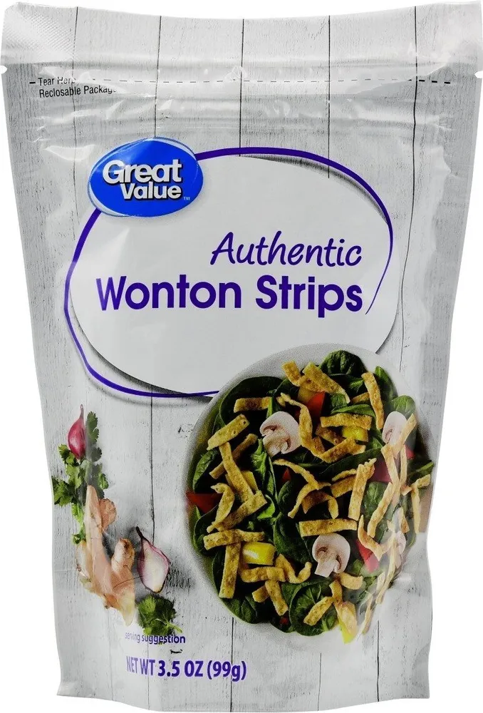 Authentic Wonton Strips Salad Topper