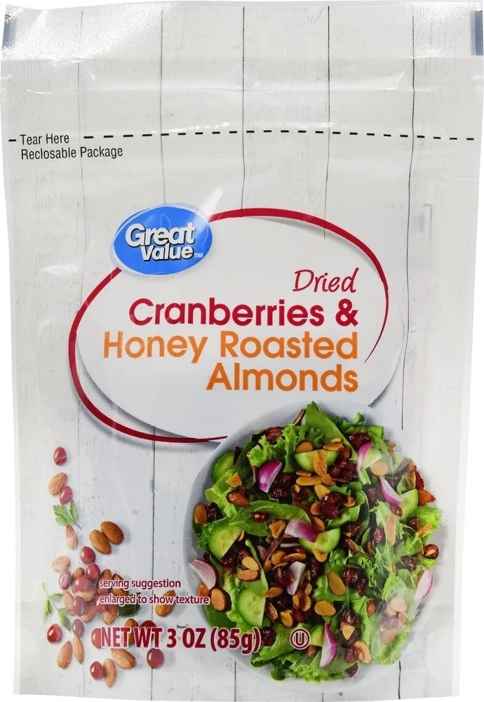 Dried Sweetened Cranberries & Honey Roasted Almonds Salad Topper
