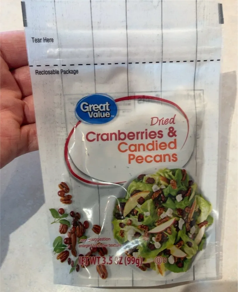 Dried Sweetened Cranberries & Candied Pecans Salad Topper