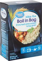 White Rice Boil in Bag Enriched precooked long grain