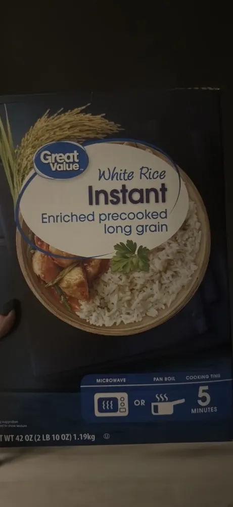 White Rice Instant Enriched precooked long grain