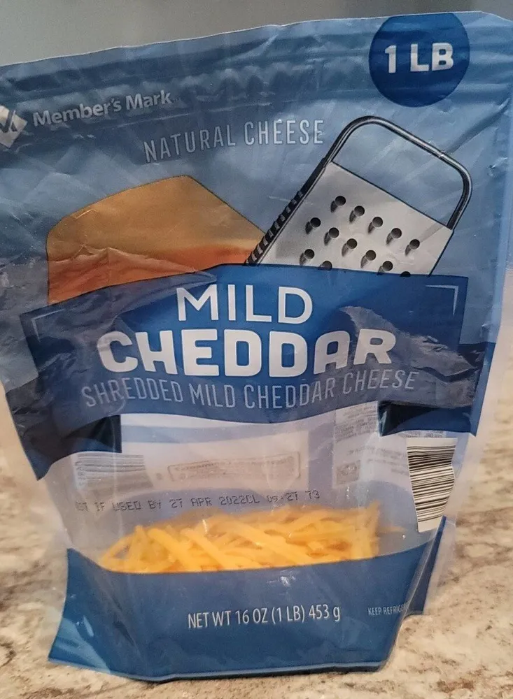 Mild Cheddar Shredded Mild Cheddar Cheese