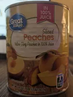 Sliced Peaches Yellow Cling Peaches in Fruit Juice from Concentrate