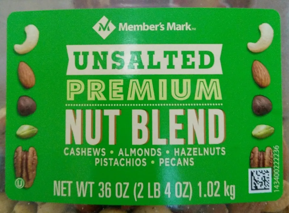 Unsalted premium nut blend