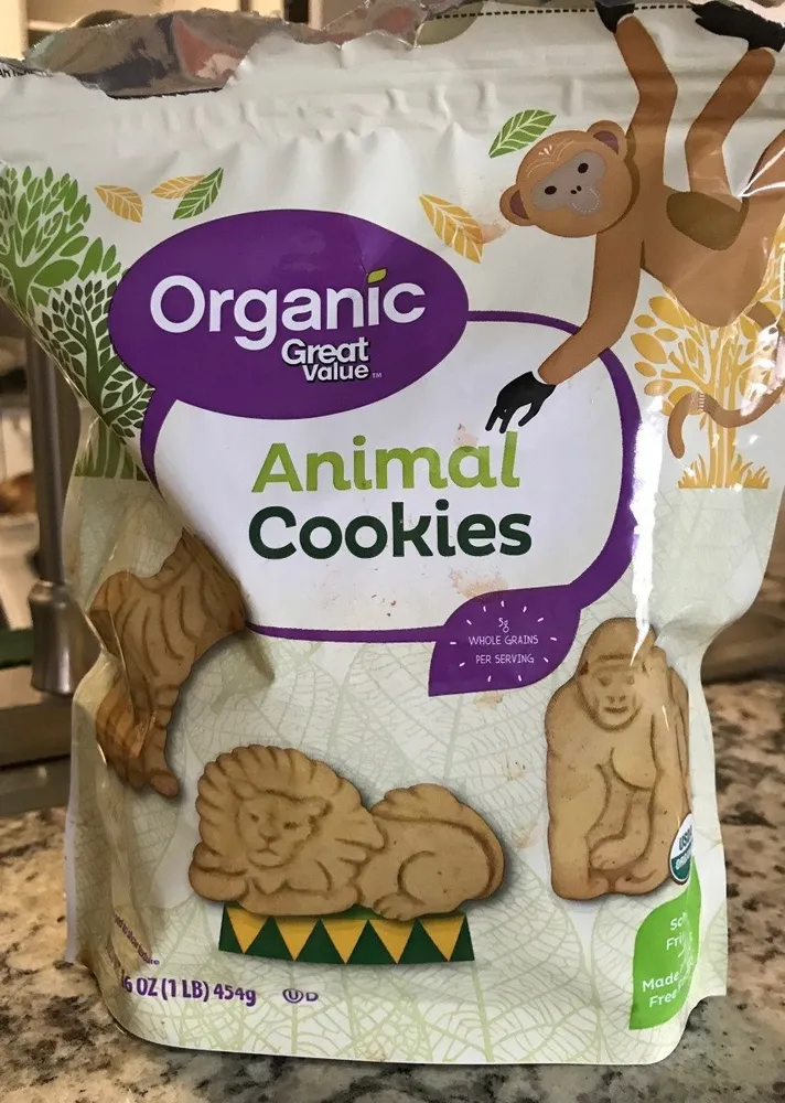 Organic animal cookies