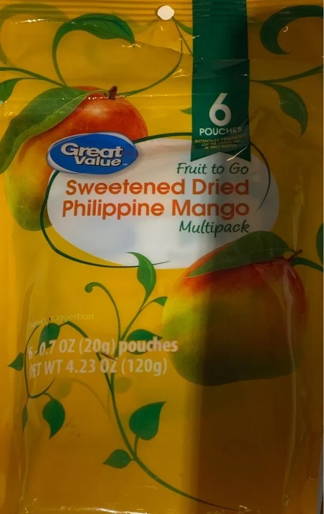 Sweetened dried philippine mango