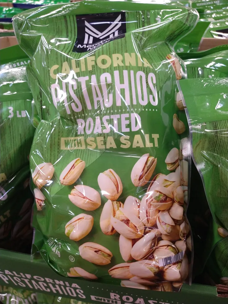 roasted CALIFORNIA PISTACHIOS WITH SEA SALT