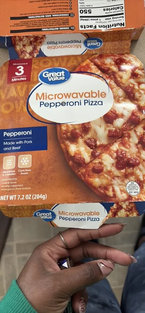 Microwavable Pepperoni Pizza
