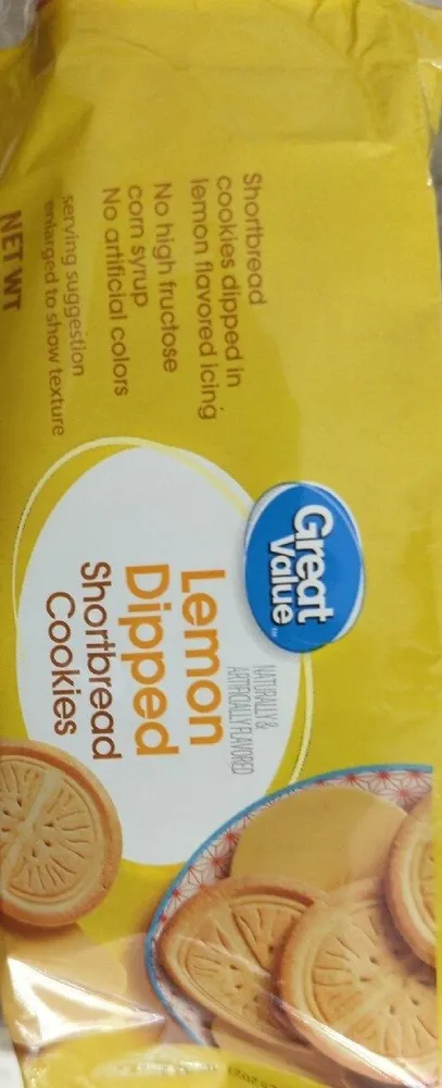 Lemon Dipped shortbread cookies