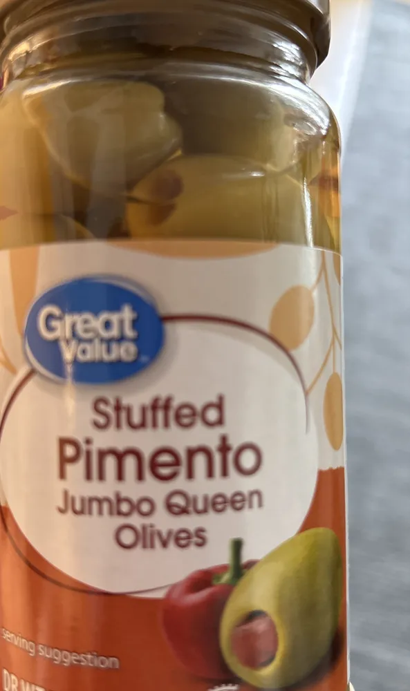 Stuffed pimento jumbo queen olives