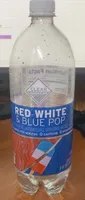 RED WHITE & BLUE POP COLD SPARKLING WATER BEVERAGE