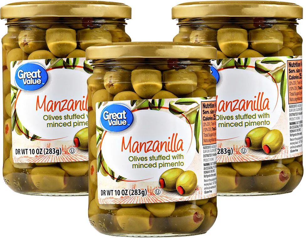 Stuffed Manzanilla Olives with Minced Pimento