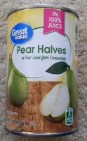 Pear Halves In 100% Juice
