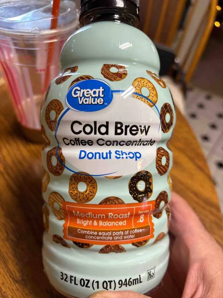Cold Brew Coffee Concentrate Donut Shop Medium Roast