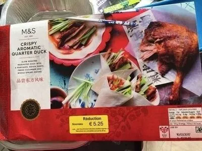 Crispy aromatic quarter duck