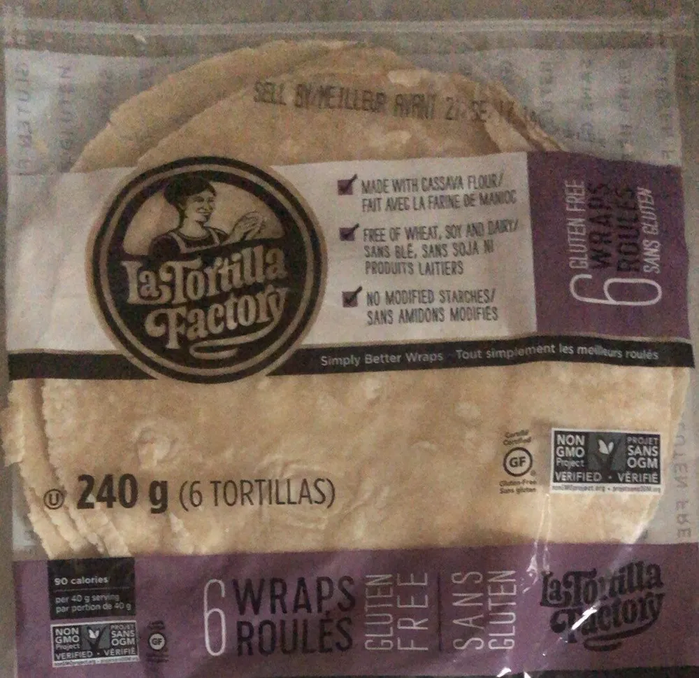 Gluten free wraps