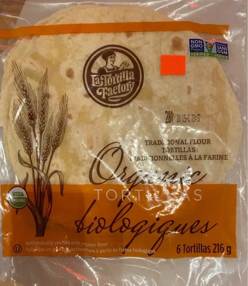 Organic Traditional Flour Tortillas